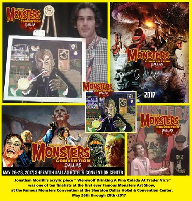 Jonathan Morrills Werewolf Finalist At Famous Monsters Art Show
